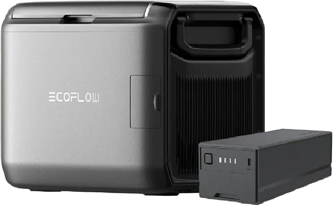 EcoFlow GLACIER Classic 45L portable fridge with plug-in battery