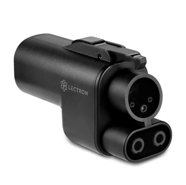 Lectron Vortex Plus NACS-to-CCS1 fast-charging adapter
