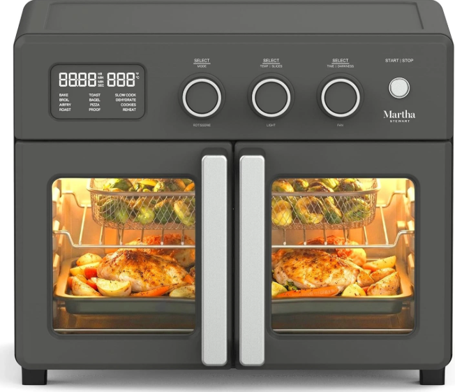 Martha Stewart French Door Air Fryer Toaster Oven Combo