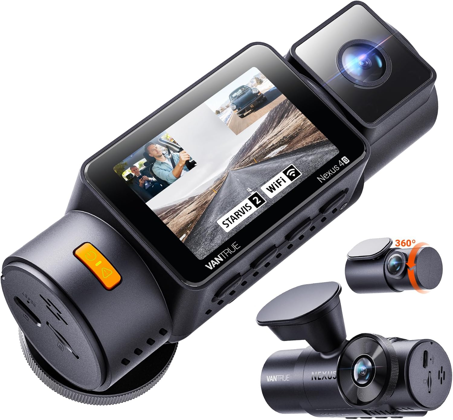 Vantrue N4S three-channel dash cam kit